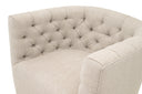 Marcel Swivel Club Chair | Performance Bisque French Linen