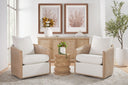 McGuire Swivel Club Chair | Cane
