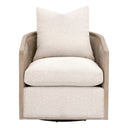 McGuire Swivel Club Chair | Natural Gray Oak