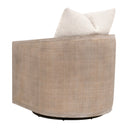 McGuire Swivel Club Chair | Natural Gray Oak