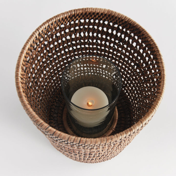 Burma Rattan Candle Cover