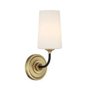 Niles 4.75'' Black Forged + Modern Gold Sconce