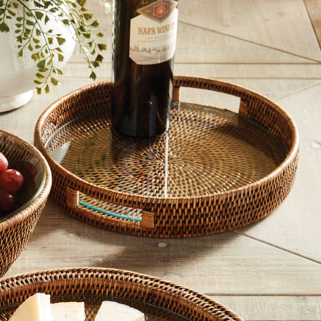 Burma Rattan Serving Tray