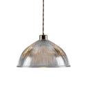 Nova Prismatic Glass Dome Pendant Light 30cm