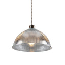 Nova Prismatic Glass Dome Pendant Light 30cm