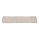 Fable Slipcover Dining Banquette U-Shape Beige 168 in.