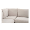 Fable Slipcover Dining Banquette U-Shape Beige 168 in.