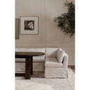 Fable Slipcover Dining Banquette U-Shape Beige 129 in.