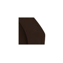 Naomi 2 Piece Wave Modular Sectional Dark Brown