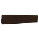 Naomi 2 Piece Wave Modular Sectional Dark Brown