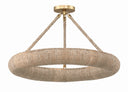 Oakley 24'' Integrated LED Soft Gold Semi Flush Mount