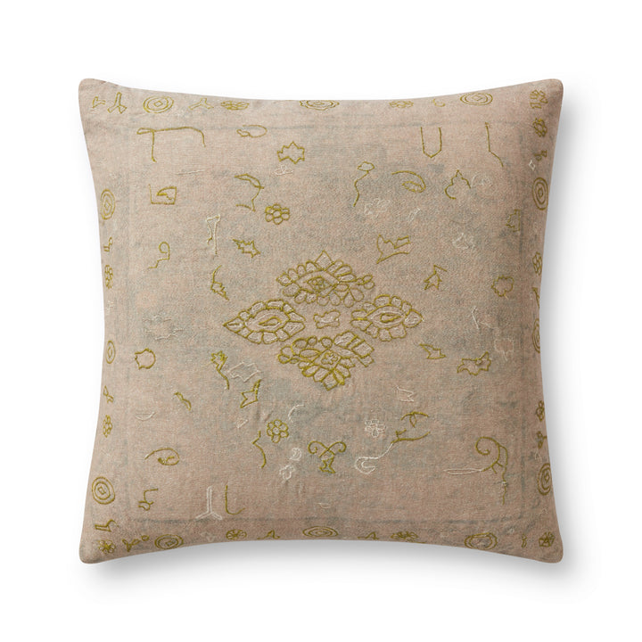 Kanpur Pillow - Green / Beige | AS IS