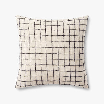 Mary Pillow | Ivory / Black