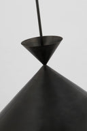 Orsay Grande Pendant | Bronze | White Glass