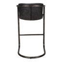 Freeman Barstool Onyx Black Leather - Set Of Two
