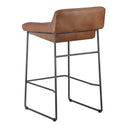 Starlet Counter Stool Open Road Brown Leather - Set Of Two