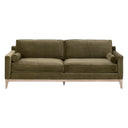 Parker 86" Post Modern Sofa | Olive Velvet
