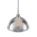 Nova Prismatic Glass Dome Pendant Light 30cm