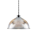 Nova Prismatic Glass Dome Pendant Light 30cm