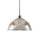 Nova Prismatic Glass Dome Pendant Light 30cm