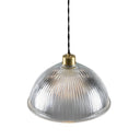 Nova Prismatic Glass Dome Pendant Light 30cm