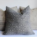Wisteria Noir on Natural Pillow