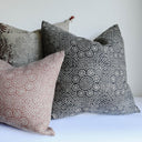 Wisteria Noir on Natural Pillow