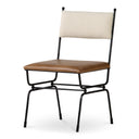 Posta Dining Chair Brown Leather