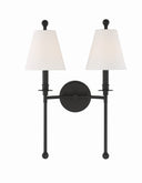 Riverdale 15'' Black Forged Sconce