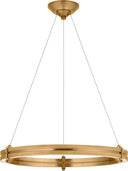 Paxton 24" Ring Chandelier | Natural Brass