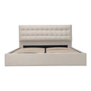 Sebastion King Storage Bed Cream