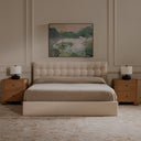 Sebastion Queen Storage Bed Cream