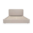 Simon Queen Storage Bed Flecked Beige