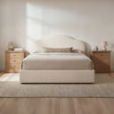 Maggie Queen Storage Bed Cream