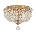 Roslyn 12'' Aged Brass Flush Mount