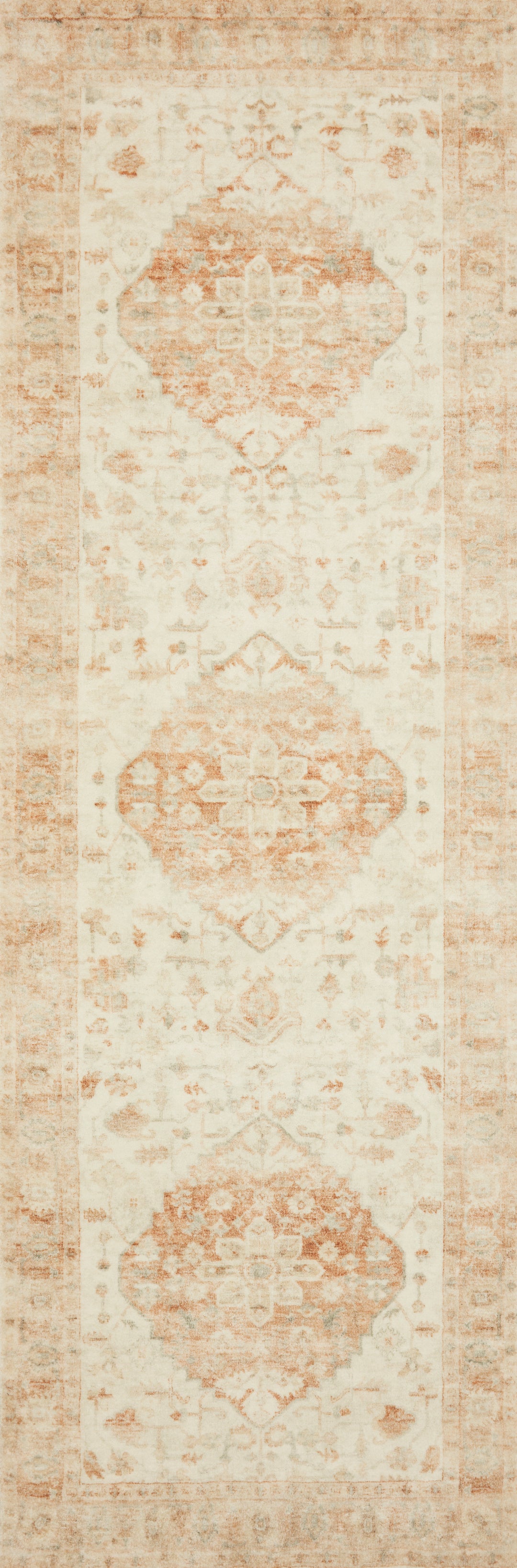 Loloi II | Rosette Collection | Ivory / Terracotta