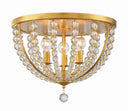 Roxy 16.5'' Antique Gold Flush Mount