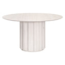Roma 54" Round Dining Table | White Wash Pine