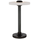 Aran 9" Rechargeable Accent Lamp | Bronze and Alabaster