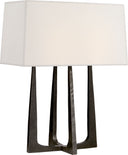 Scala Hand-Forged Bedside Lamp | Aged Iron | Linen Shade