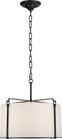 Aspen Medium Hanging Shade | Black Rust | Linen Shade