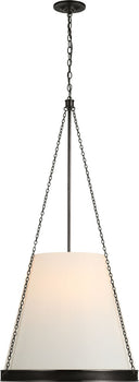 Reese 22" Pendant | Bronze | Linen Shade
