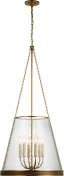 Reese 22" Pendant | Soft Brass | Clear Restoration Glass