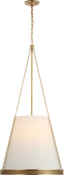 Reese 22" Pendant | Soft Brass | Linen Shade