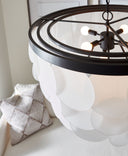Mellita Eight Light Pendant | Midnight Black