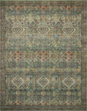 Magnolia Home by Joanna Gaines x Loloi | Sinclair Collection | Turquoise / Multi | SIN-03