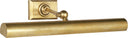18" Cabinet Maker's Picture Light | Hand-Rubbed Antique Brass