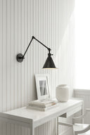 Boston Functional Double Arm Library Light | Bronze