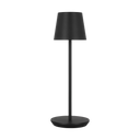Nevis Accent Rechargeable Table Lamp Black 2700K 90 CRI wall charger included