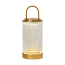Tawa Accent Rechargeable Table Lamp Natural Brass 2700K 90 CRI wall charger included